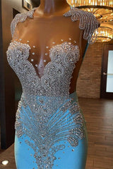 Beautiful Long Sleeveless Mermaid Prom Dress With Beading