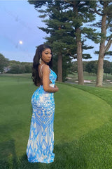 Beautiful Sleeveless V-neck Backless Mermaid Prom Dress