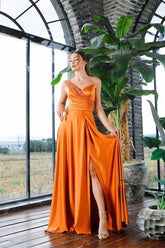 Chic Sleeveless Online Sequined Evening Dress With Split One Shoulder