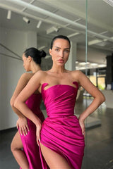 Classic Sleeveless Amazing Split Mermaid Evening Dresses