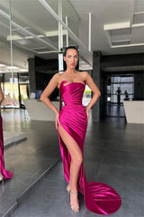 Classic Sleeveless Amazing Split Mermaid Evening Dresses