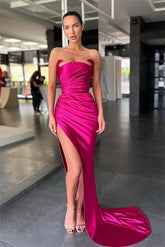 Classic Sleeveless Amazing Split Mermaid Evening Dresses