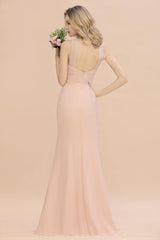 Fabulous Halter Slim Mermaid Bridesmaid Dress Long Party Dress