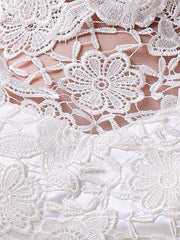 Formal Sheath Beach Wedding Dress Jewel Knee Length Lace Long Sleeves Bridal Gowns On Sale