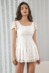 Homecoming Dresses Lace-Up Back Short Graduation Dress