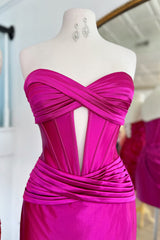 Hot Pink Homecoming Dresses Corset Sweetheart Tight Short Cocktail Dresses