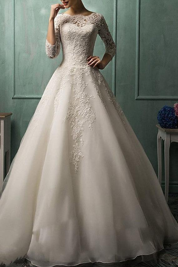 Vintage Bohemian A-Line Wedding Dress | Suzhoufashion suzhoufashion Vintage Bohemian A-Line Wedding Dress | Suzhoufashion suzhoufashion