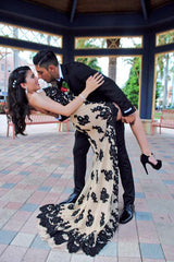 Lace Hi-lo Prom Dresses Sweetheart Wedding Guest Dresses