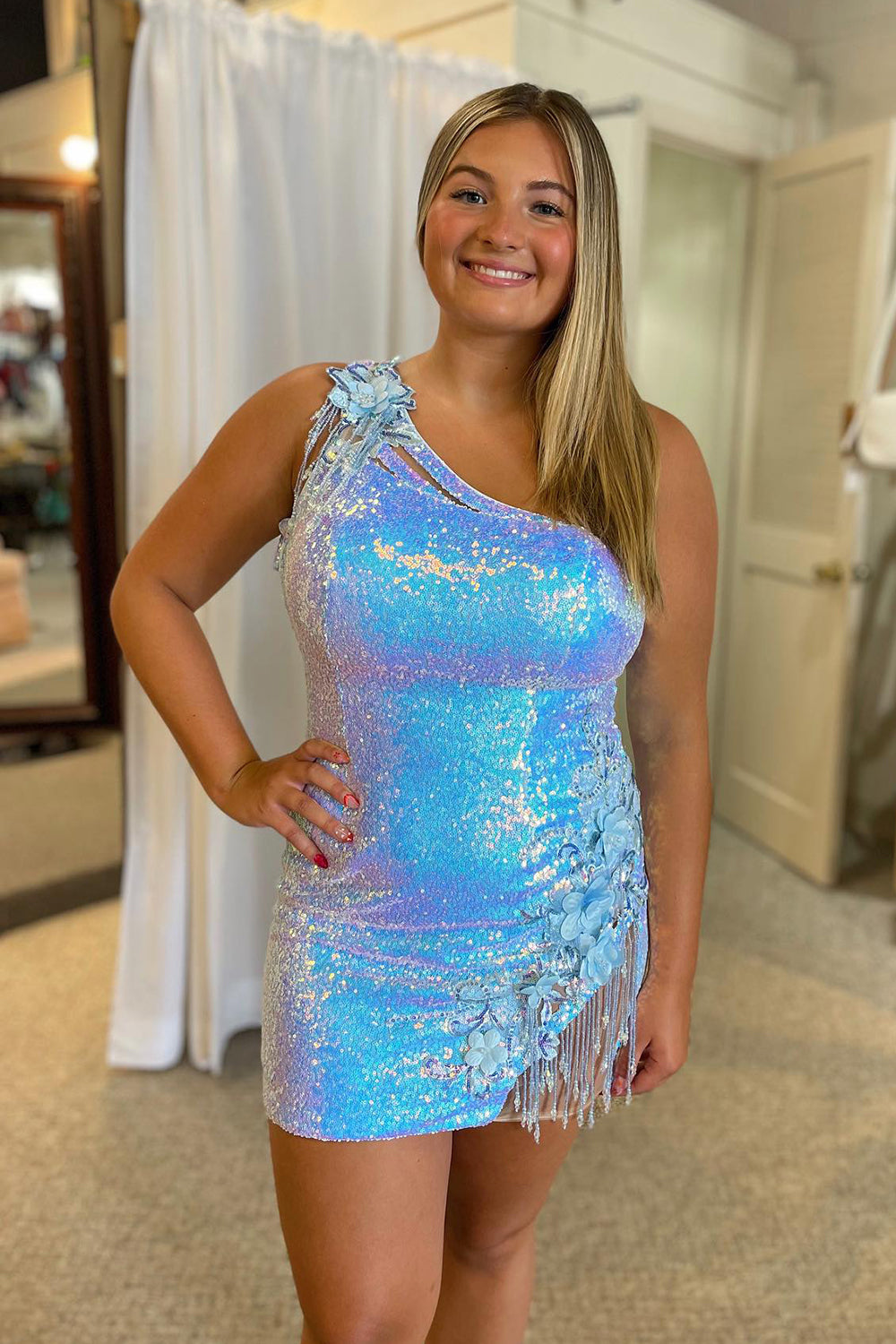 Suzhoufashion Light Blue Homecoming Dresses Sequin Fringed Floral Tight Short Cocktail Dresses suzhoufashion Suzhoufashion Light Blue Homecoming Dresses Sequin Fringed Floral Tight Short Cocktail Dresses suzhoufashion