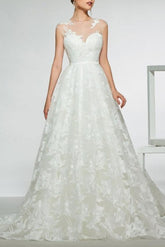 Mermaid Wedding Dress Jewel Lace Tulle Satin Cap Sleeve Bridal Gowns Country See-Through Backless with Sweep Train