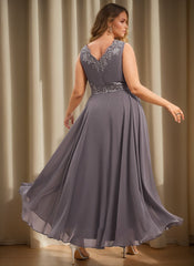 Mother of the Bride A Line Dress Featuring Applique & Sequins