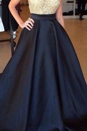 New Arrival Halter Beading Prom Dress Latest A-Line Sweep Train Formal Occasion Dress