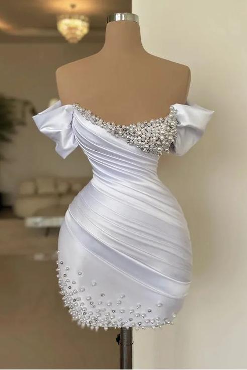 sachin and babi light blue dress White Homecoming Dresses