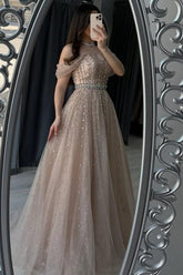 Off the Shoulder Strapless Sleeveless Long Evening Formal Dress With Beading