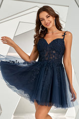 Pink Homecoming Dresses Backless Short Cocktail Dress with Appliques