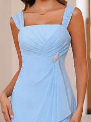 Plus Size Knee Length Mother of the Bride A Line Dress with Square Neck Ruffles and Jacket