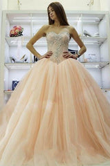 Pretty Sweetheart Princess Ball Gowns Crystals Beading Wedding Dresses