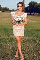Purple Homecoming Dresses Lace Corset Tight Short Cocktail Dresses with Appliques