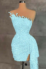 Sleeveless Beading Pleated Short Homecoming Dress With Ruffles