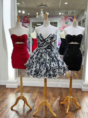 Sparkly Bodycon Strapless Short Homecoming Dress with Beading