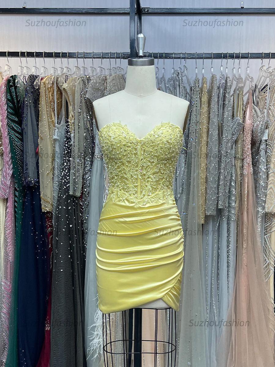 Sparkly Sequins Sweetheart Bodycon Homecoming Dress