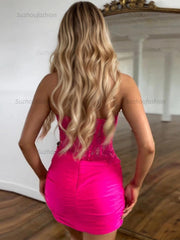 Sparkly Sequins Sweetheart Bodycon Homecoming Dress