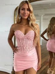 Sparkly Sequins Sweetheart Bodycon Homecoming Dress