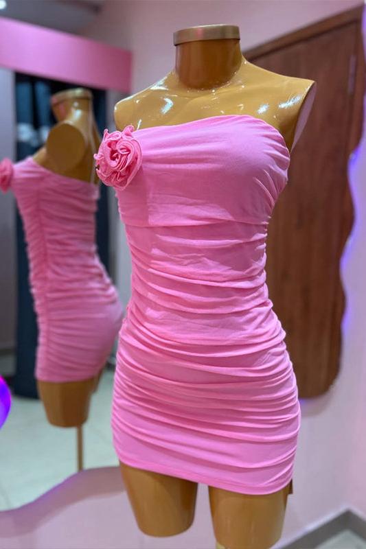 Strapless Bodycon Short Homecoming Party Dress