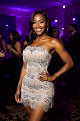 Strapless Mini Homecoming Dresses Silver Cocktail 1920s Party Dress with Fringes