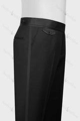 Suzhoufashion Black 3 Piece Jacquard Gold Crystals Appliques Prom Men Suit