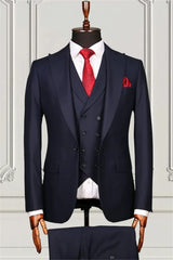 Suzhoufashion Black Three Pieces Best Fitted Prom Men Suits