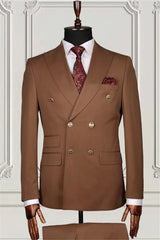 Suzhoufashion Double Breasted Close Fitting Formal Men Suits