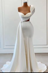 Suzhoufashion Fabulous One-Shoulder Sweetheart Sleeveless Wedding Dresses With Beads