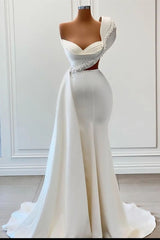 Suzhoufashion Fabulous One-Shoulder Sweetheart Sleeveless Wedding Dresses With Beads