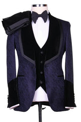 Suzhoufashion Jacquard Shawl Lapel Single Breasted Prom Men Suits