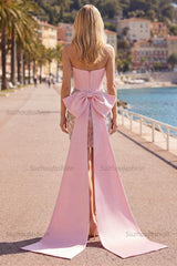 Suzhoufashion Pink Floral Beaded Corset Tight Short Homecoming Dress with Bow
