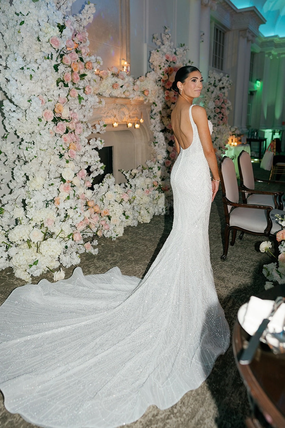 Suzhoufashion Spaghetti Straps Wedding Dress Mermaid Sleeveless Backless Beaded Bridal Dress