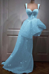 Sweetheart High Low Homecoming Dress A Line Short Evening Formal Dress With Sequins