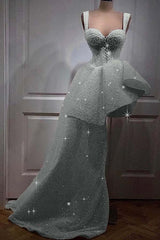 Sweetheart High Low Homecoming Dress A Line Short Evening Formal Dress With Sequins