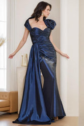 Sweetheart Sleeveless Long Mother of the Bride Dress with Bowknot