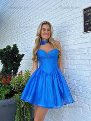 Sweetheart Strapless Tulle A-Line Homecoming Dress