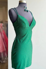 Tight Royal Blue Homecoming Dresses Sequin Prom Dress