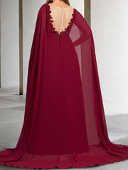 V Neck A Line Mother of the Bride Dress Featuring Applique