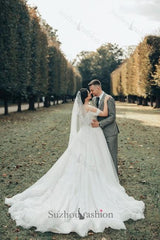 White Beach Wedding Dress Sweetheart Spaghetti Strap Off The Shoulder Sleeveless Lace Ball Gown Long Tulle Bridal Gown With Appliques