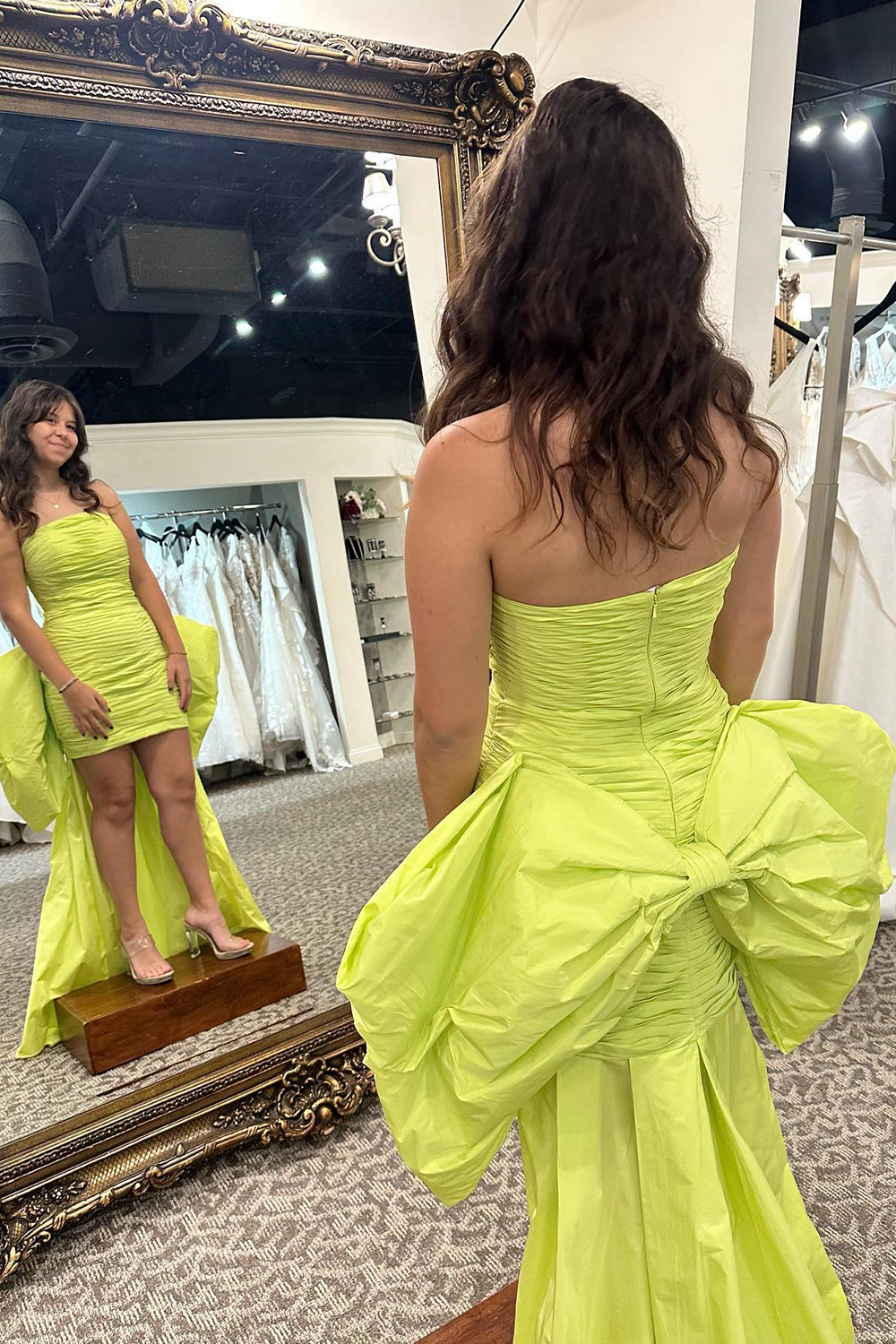 Yellow Homecoming Dresses Sweetheart Tiered Tight Short Cocktail Dresses With Bow