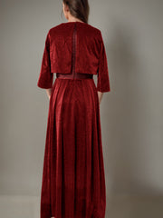 2 Piece Long Sleeve Mother of the Bride Pantsuit with Sash and Sequins
