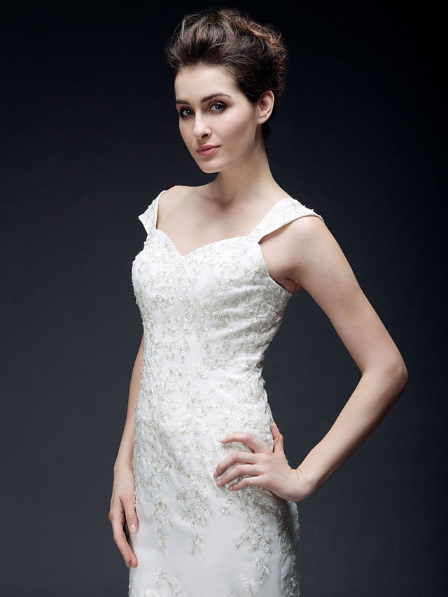 inexpensive mermaid wedding dresses Vintage Lace Mermaid Wedding Dress with Sleeves