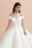 Vestido de novia de tul blanco con correas asequibles | apliques de encaje una línea de vestidos de novia