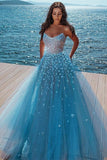 Alluring Strapless Sweetheart Tulle Beading Prom Dress On Sale