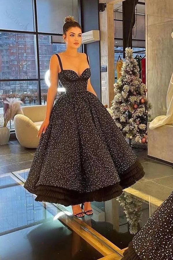 Amazing Spaghetti Strap Sweetheart Ball Gown Beads Evening Formal Dress With Lace